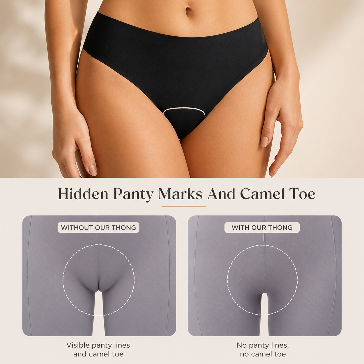 Lullune SmoothFit™ Anti-Cameltoe Thong